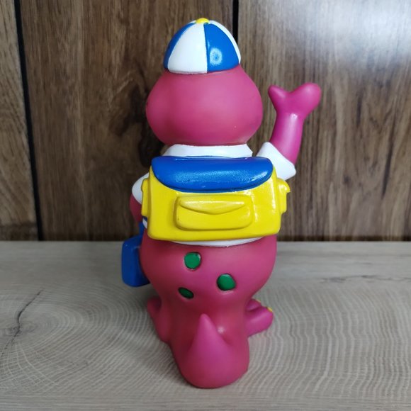 The Lyons Group Barney the Dinosaur Coin Bank Back to School Vintage 1992 7" - Picture 6 of 9